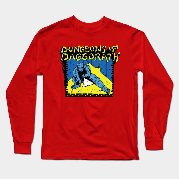 Dungeons of Daggorath T-Shirt Long Sleeve T-Shirt by The Basement Podcast